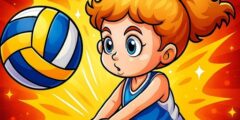 Volleyball Fun Coloring